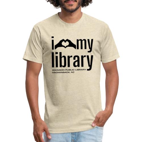 I Love My Library (Black) - Unisex Poly/Cotton T-Shirt