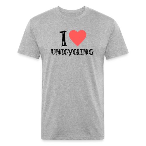 I Love Unicycling - Unisex Poly/Cotton T-Shirt