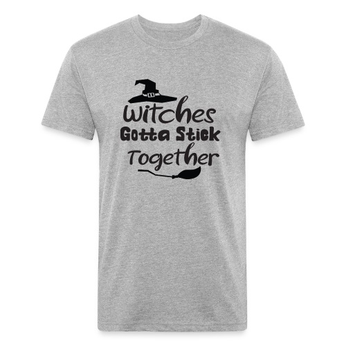 Witches Gotta Stick Together - Men’s Fitted Poly/Cotton T-Shirt