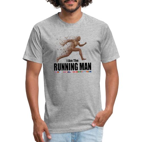 I am the Running Man - Cool Sportswear - Men’s Fitted Poly/Cotton T-Shirt