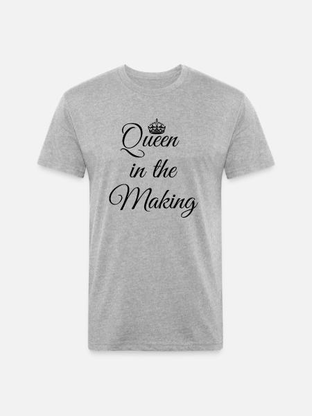 Queen In The Making - Unisex Poly/Cotton T-Shirt - heather gray