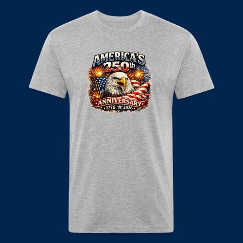 America 250th Anniversary Timeline Design - Unisex Poly/Cotton T-Shirt