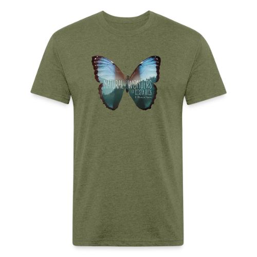 Butterfly_rainforest_3 - Men’s Fitted Poly/Cotton T-Shirt