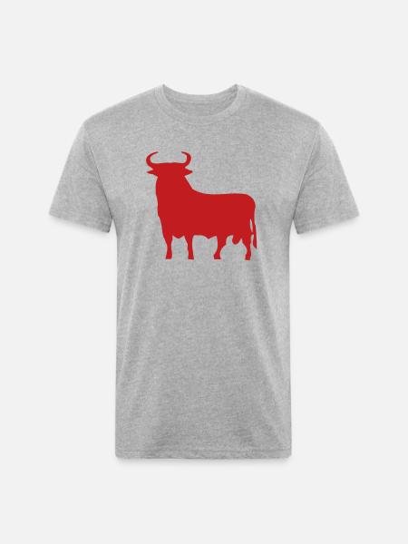 Spanish Bull - Unisex Poly/Cotton T-Shirt - heather gray