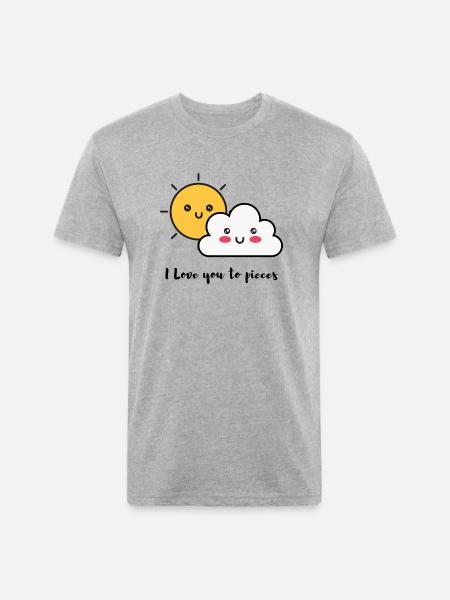 Pieces - Unisex Poly/Cotton T-Shirt - heather gray