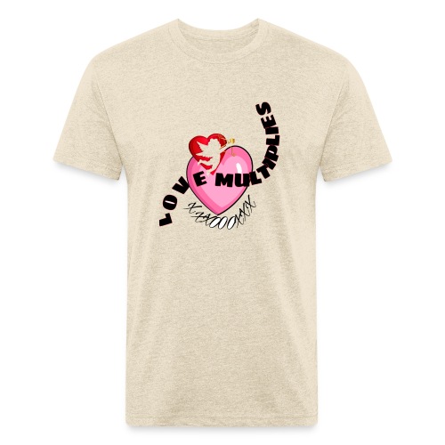 Love multiplies - Men’s Fitted Poly/Cotton T-Shirt