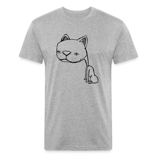 Meowy Wowie - Men’s Fitted Poly/Cotton T-Shirt