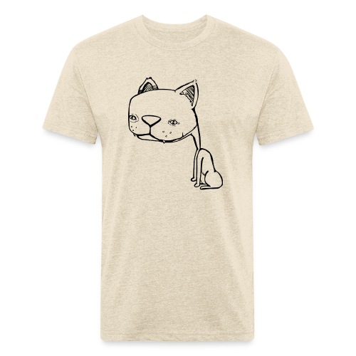 Meowy Wowie - Men’s Fitted Poly/Cotton T-Shirt