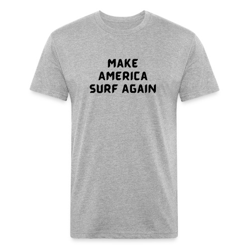 Make America Surf Again! - Men’s Fitted Poly/Cotton T-Shirt