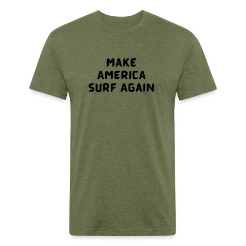 Make America Surf Again! - Men’s Fitted Poly/Cotton T-Shirt