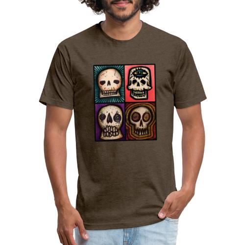 Toby’s Skulls - Men’s Fitted Poly/Cotton T-Shirt