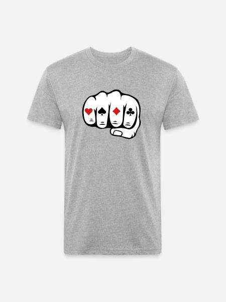 Casino - Unisex Poly/Cotton T-Shirt - heather gray