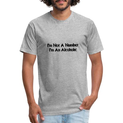 I m Not A Number I m An Alcoholic black - Unisex Poly/Cotton T-Shirt