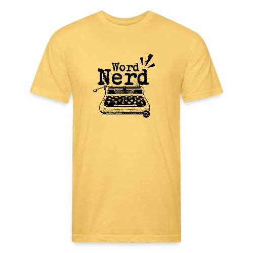 Word Nerd! (black) - Men’s Fitted Poly/Cotton T-Shirt