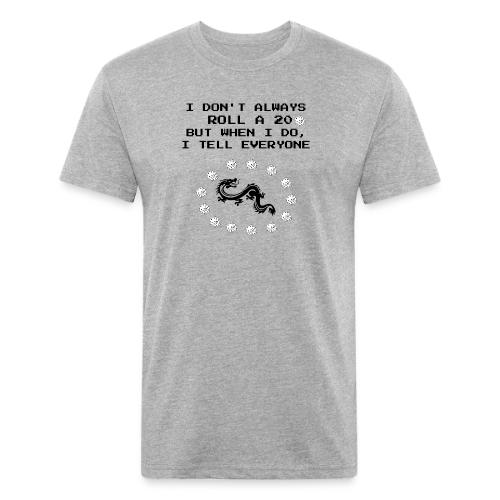I Don't Always Roll a 20 D&D T-Shirt | Retro 8-Bit - Unisex Poly/Cotton T-Shirt