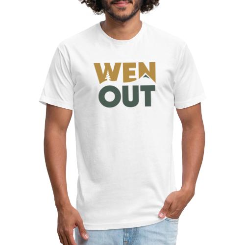 WenOut Logo (dark) - Men’s Fitted Poly/Cotton T-Shirt