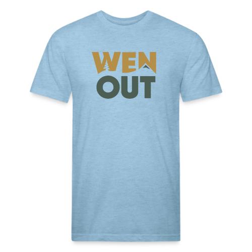 WenOut Logo (dark) - Men’s Fitted Poly/Cotton T-Shirt