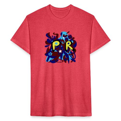 Puerto Rico is PR - Fitted Cotton/Poly T-Shirt by Next Level