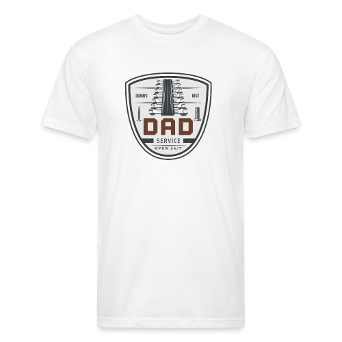 Dad service - Men’s Fitted Poly/Cotton T-Shirt