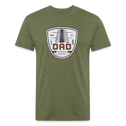 Dad service - Men’s Fitted Poly/Cotton T-Shirt