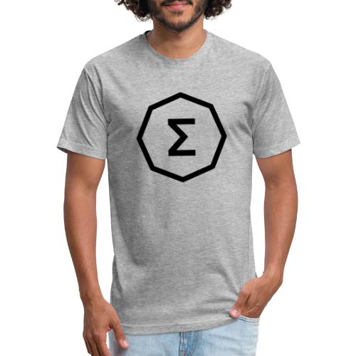 Ergo Symbol White - Men’s Fitted Poly/Cotton T-Shirt