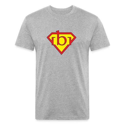 super b - Men’s Fitted Poly/Cotton T-Shirt