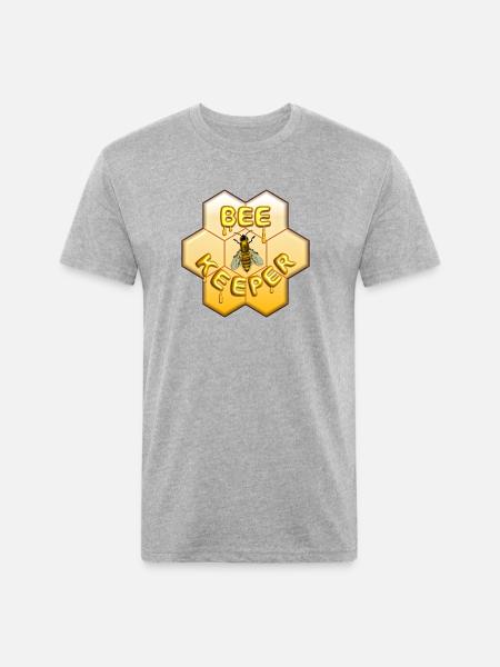 Bee Keeper - Unisex Poly/Cotton T-Shirt - heather gray
