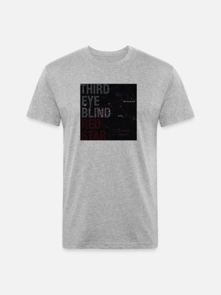 Red Star - Unisex Poly/Cotton T-Shirt - heather gray