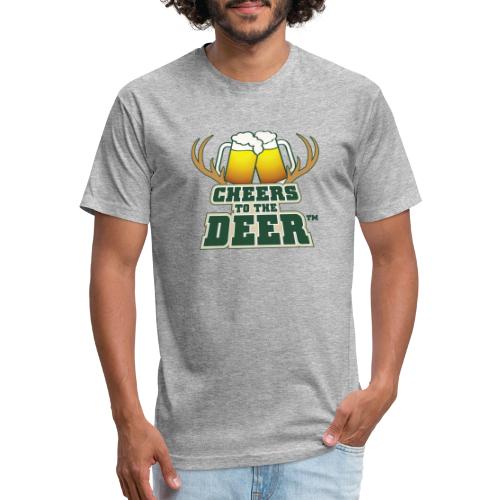 Cheers To The Deer! - Men’s Fitted Poly/Cotton T-Shirt