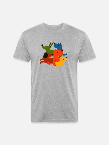 Diversity Dog - Unisex Poly/Cotton T-Shirt - heather gray