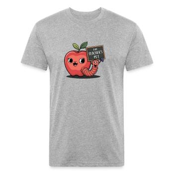 teachers pet - Unisex Poly/Cotton T-Shirt - heather gray - Front - Jose (178cm)