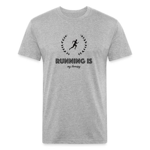 Running is my therapy - Unisex Poly/Cotton T-Shirt