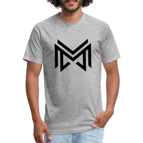 Danielruczko monogram logo 1 - Men’s Fitted Poly/Cotton T-Shirt
