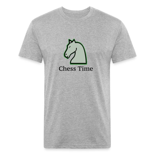 Chess Time - Men’s Fitted Poly/Cotton T-Shirt