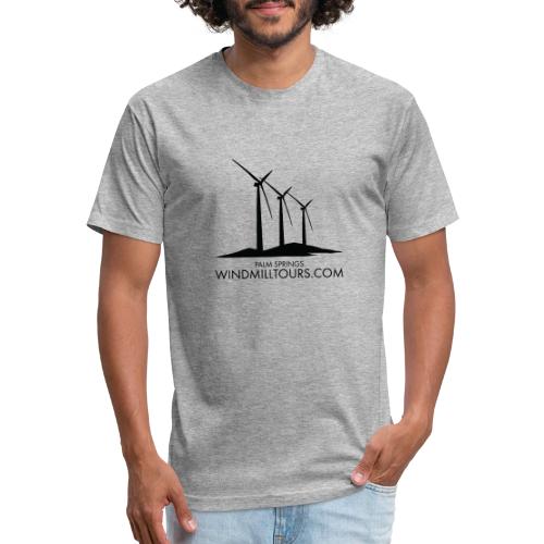Black & White Windmills - Unisex Poly/Cotton T-Shirt