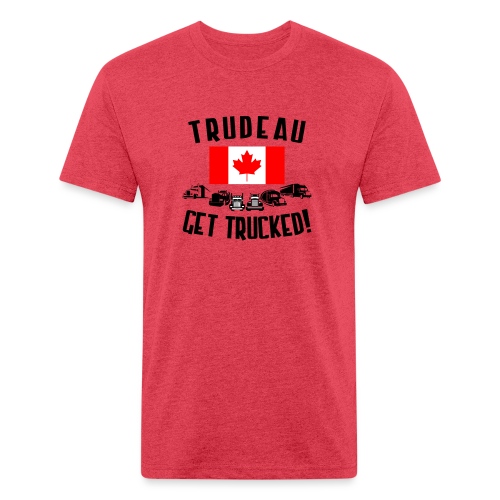 Trudeau: Get Trucked! - Men’s Fitted Poly/Cotton T-Shirt