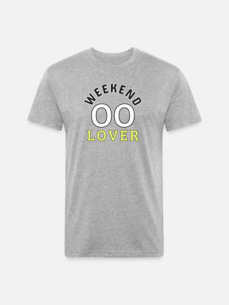 Weekend Lover - Unisex Poly/Cotton T-Shirt - heather gray