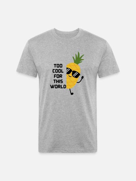 too cool - Unisex Poly/Cotton T-Shirt - heather gray