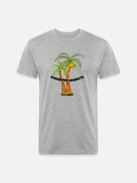 Cuckoo for Coconuts - Unisex Poly/Cotton T-Shirt - heather gray