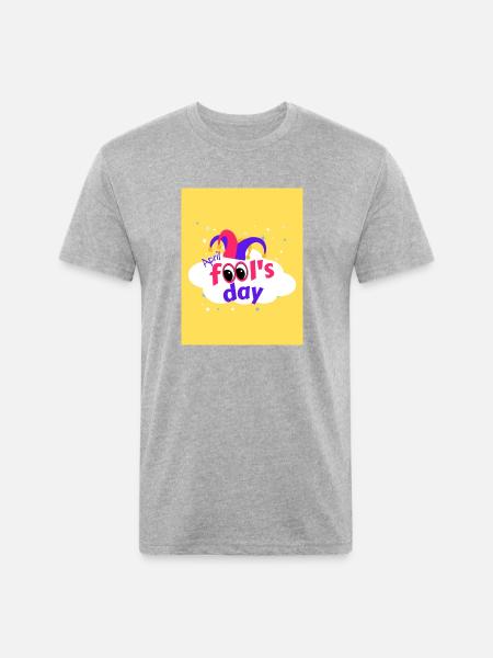 April fool's day - Unisex Poly/Cotton T-Shirt - heather gray