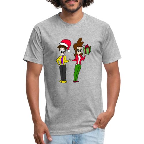Coll and Dersy Holiday Duo - Unisex Poly/Cotton T-Shirt