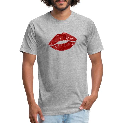 Kiss Me - Men’s Fitted Poly/Cotton T-Shirt