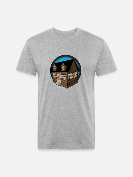 trap house - Unisex Poly/Cotton T-Shirt - heather gray