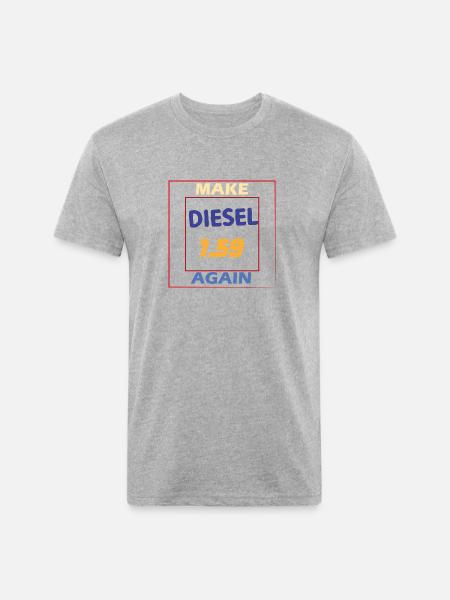 make diesel 1,59 again - Unisex Poly/Cotton T-Shirt - heather gray
