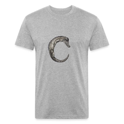 crocodile Transparent - Men’s Fitted Poly/Cotton T-Shirt