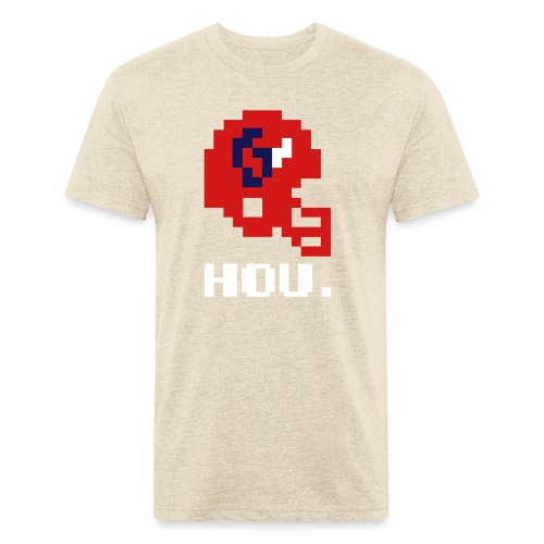hou red - Men’s Fitted Poly/Cotton T-Shirt