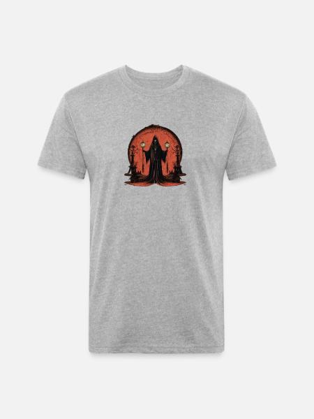 Grim Illuminator - Unisex Poly/Cotton T-Shirt - heather gray
