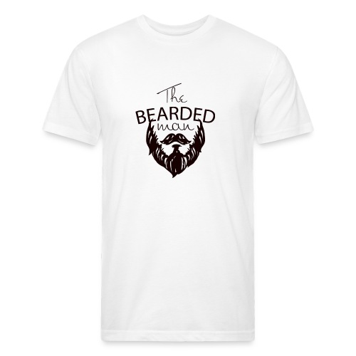 The bearded man - Men’s Fitted Poly/Cotton T-Shirt