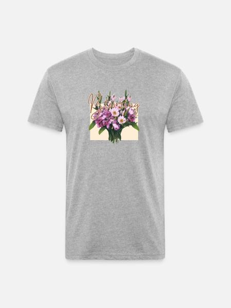 The Blooming Marvel - Unisex Poly/Cotton T-Shirt - heather gray