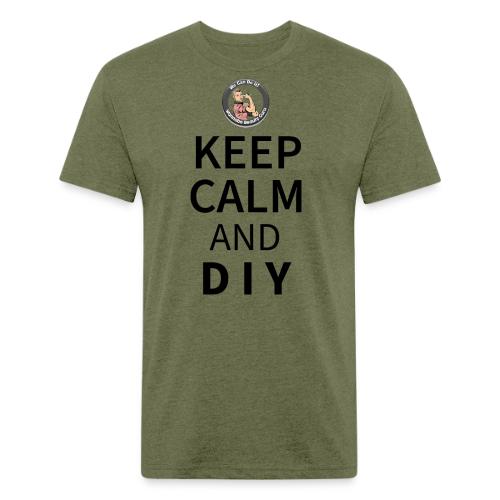 Keep Calm and DIY On Black Text - Unisex Poly/Cotton T-Shirt